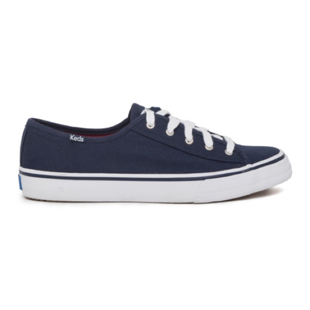 Keds Women Navy Double Up Tie Sneaker Shoes WF48672